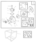 Page A Diagram and Parts List for 073011-1  Briggs and Stratton Water Pump